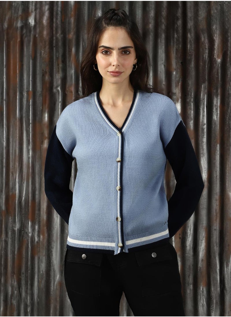 Women's Multicoloured 100% Acrylic Solid Sweater