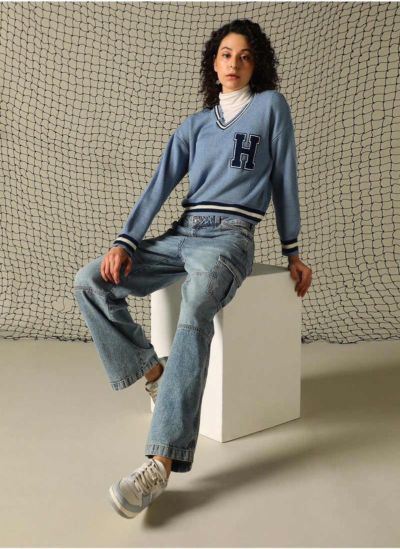 Women's Multicoloured 100% Acrylic Solid Regular Fit Sweater