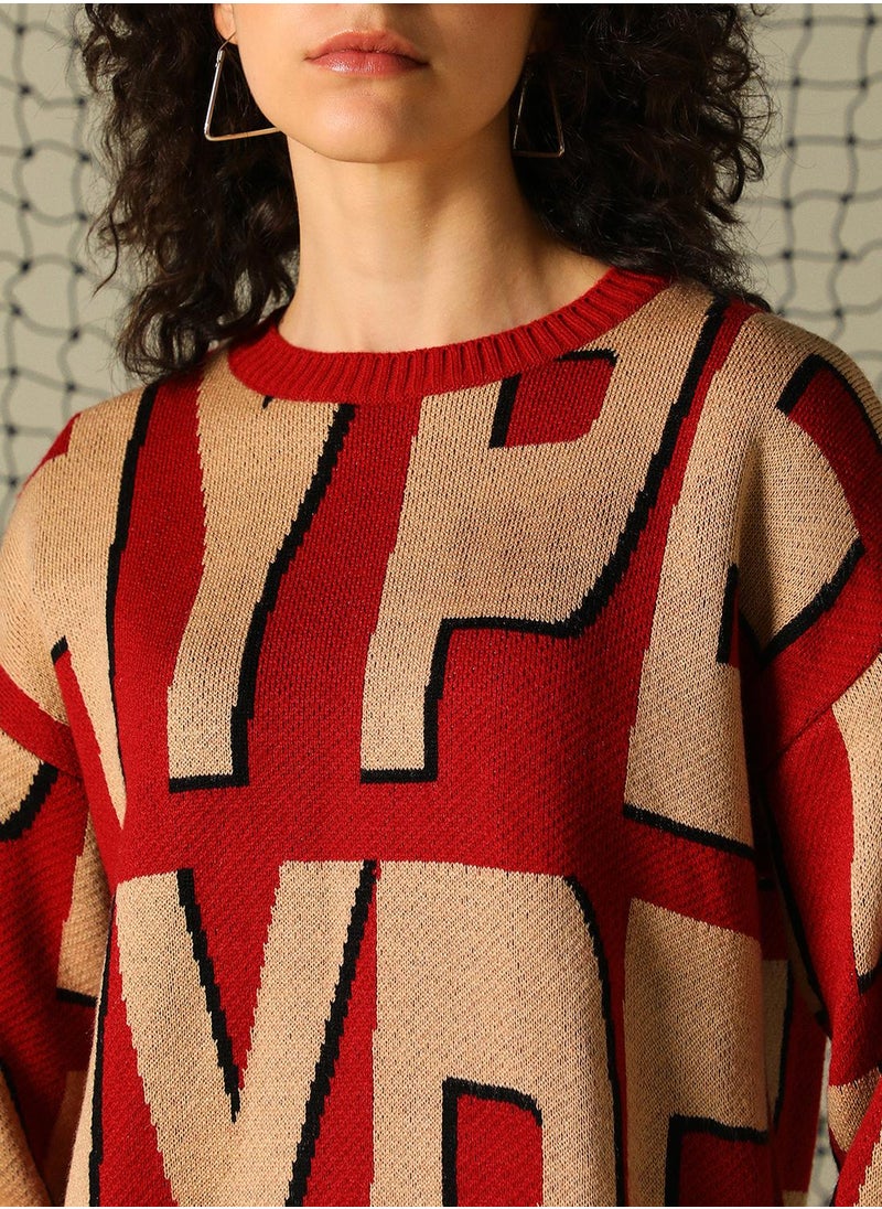 Women's Multicoloured 100% Acrylic Solid Regular Fit Sweater