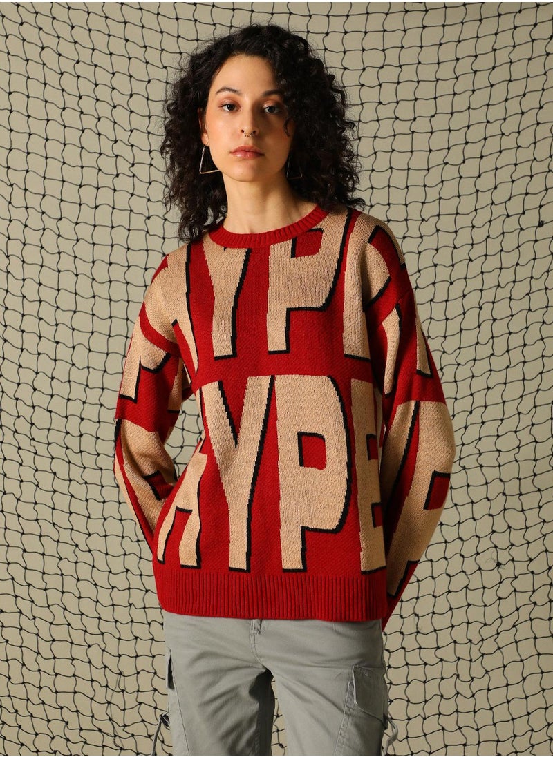 Women's Multicoloured 100% Acrylic Solid Regular Fit Sweater