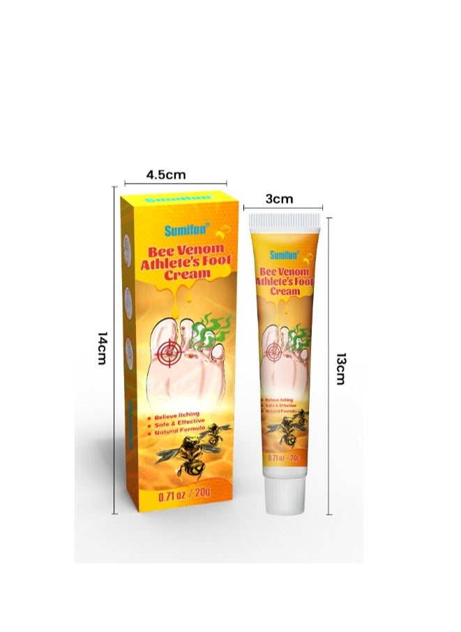 Bee Venom  Athletes Foot Cream Athlete's Foot Odor Foot Cream Antifungal Cream Antibacterial Cream For Athletes' Foot Sterilization Treatment Anti-infection Foot Care Repair 20g