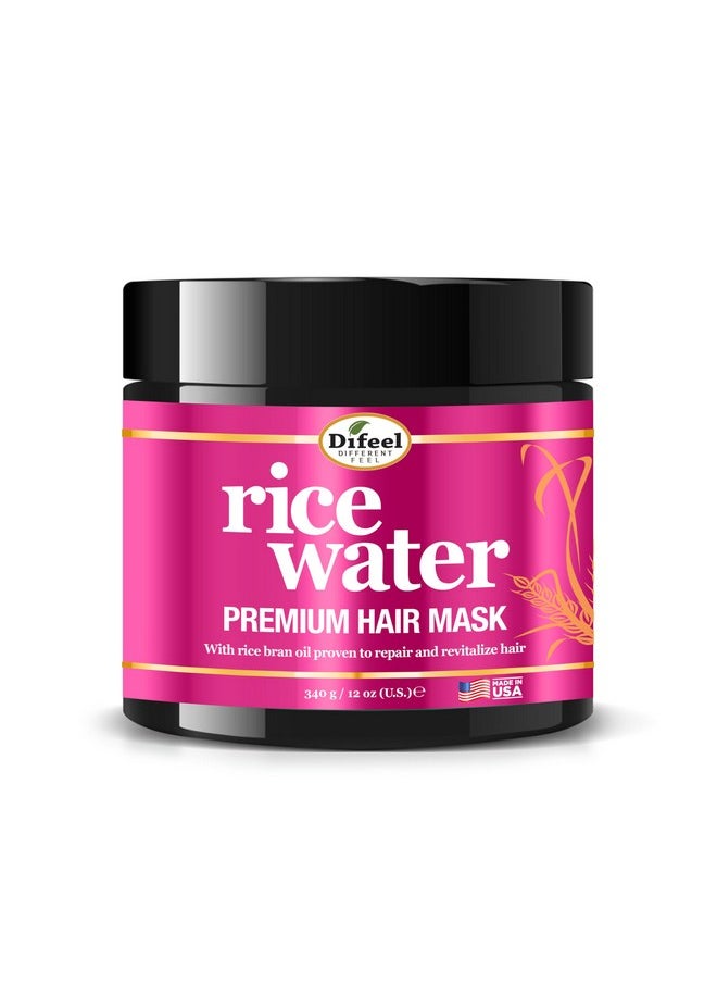 Premium Rice Water Hair Mask 12 Oz. - Rice Water Hair Mask For Dry, Damaged Hair. Deep Repair Hair Mask