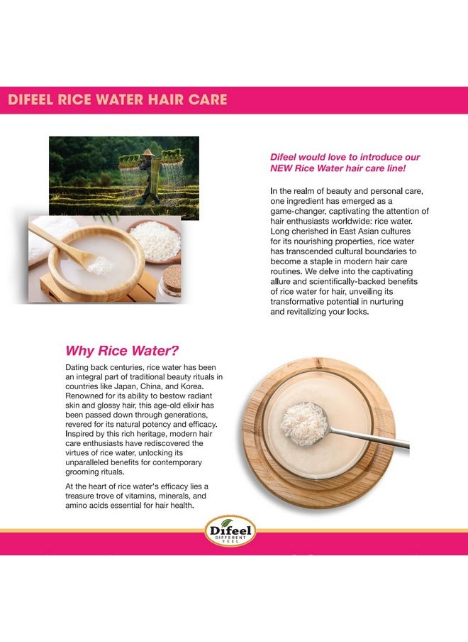 Premium Rice Water Hair Mask 12 Oz. - Rice Water Hair Mask For Dry, Damaged Hair. Deep Repair Hair Mask