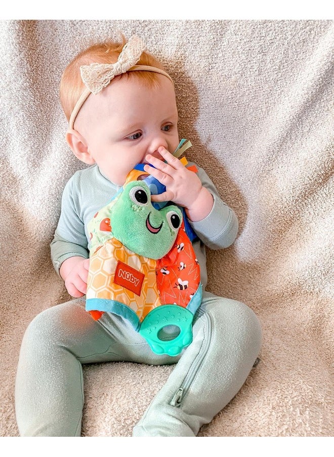 Teething Blankie Characters May Vary, Red/Yellow/Green/Orange/Blue, 1 Count