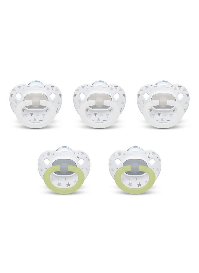 Comfy Orthodontic Pacifiers, Timeless Collection, 0-6 Months, 5 Count