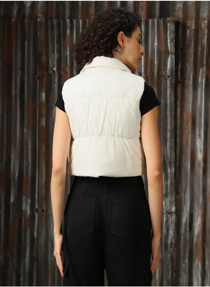 Women's Wine 100% Polyester Solid Regular Fit Jacket