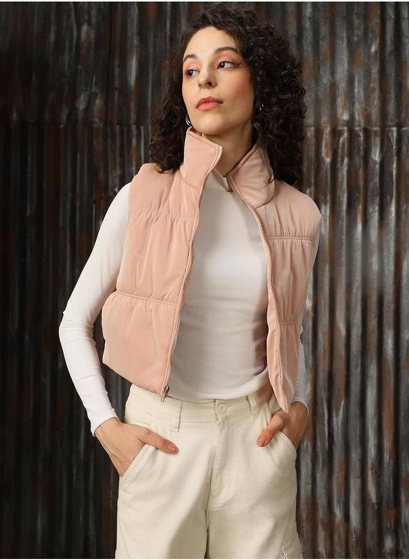 Women's Onion 100% Polyester Solid Regular Fit Jacket