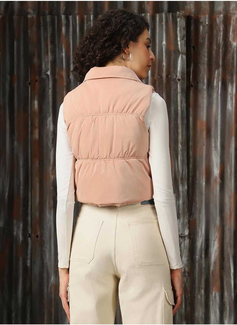 Women's Onion 100% Polyester Solid Regular Fit Jacket