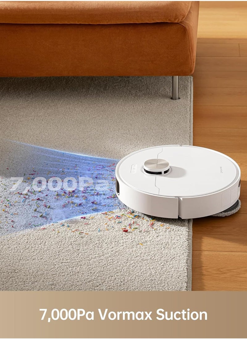 L10s Pro Ultra Heat Robot Vacuum Cleaner with Automatic Mop Cleaning with Hot Water, Mop Extension, 7,000 Pa Suction Power, Double Mop and Floor Cleaning, 2 year warranty