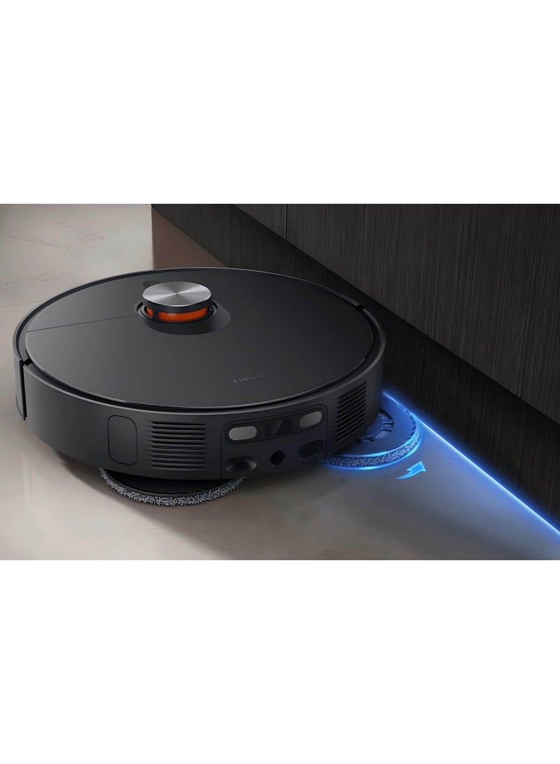 Robotic Vacuum Cleaner X20 Max,Fully Automatic Station, 8000Pa, Extendable Mop Arm, Automatic Tangle Cutting Brush, 4L Large Capacity Water Tank, Mop Hot Water Tank, Hot Air Drying 4 L 55 W D109GL Black