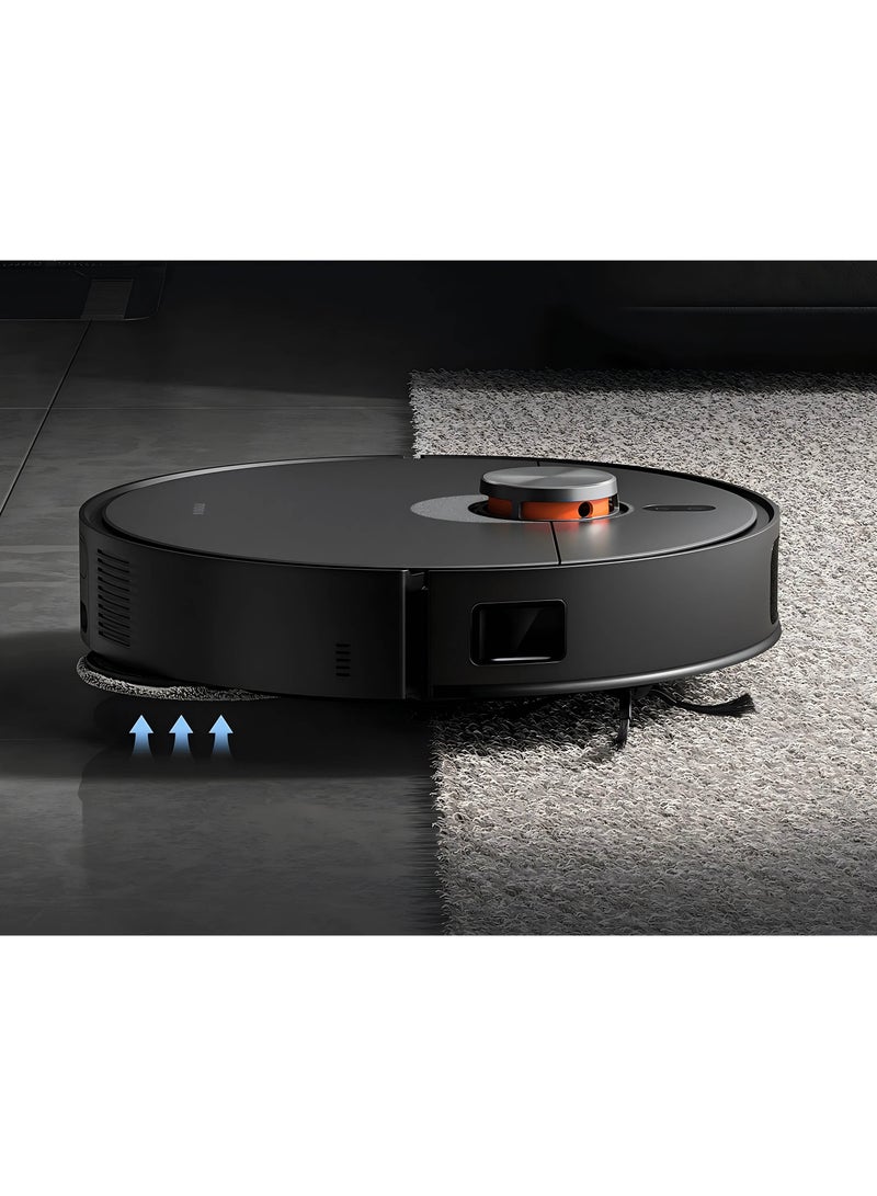 Robotic Vacuum Cleaner X20 Max,Fully Automatic Station, 8000Pa, Extendable Mop Arm, Automatic Tangle Cutting Brush, 4L Large Capacity Water Tank, Mop Hot Water Tank, Hot Air Drying 4 L 55 W D109GL Black