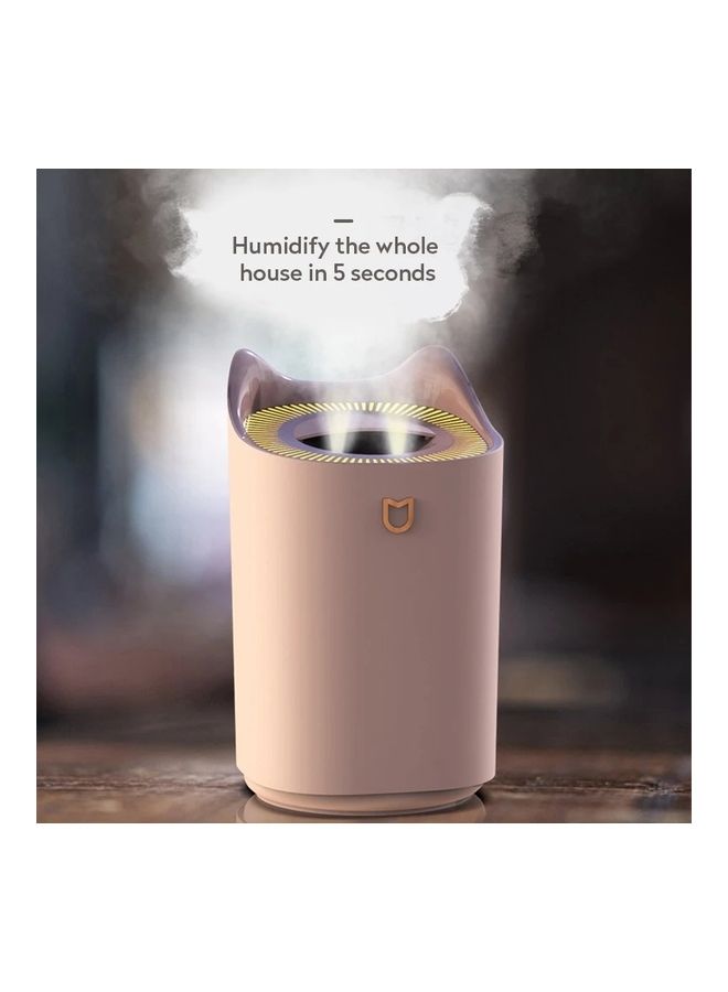 3L Essential Oil Aroma Diffuser Double Nozzle With LED Light Ultrasonic Air Humidifiers Pink