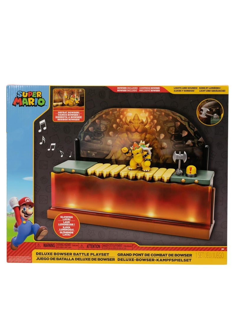 Super Mario Bowser Battle Playset Deluxe