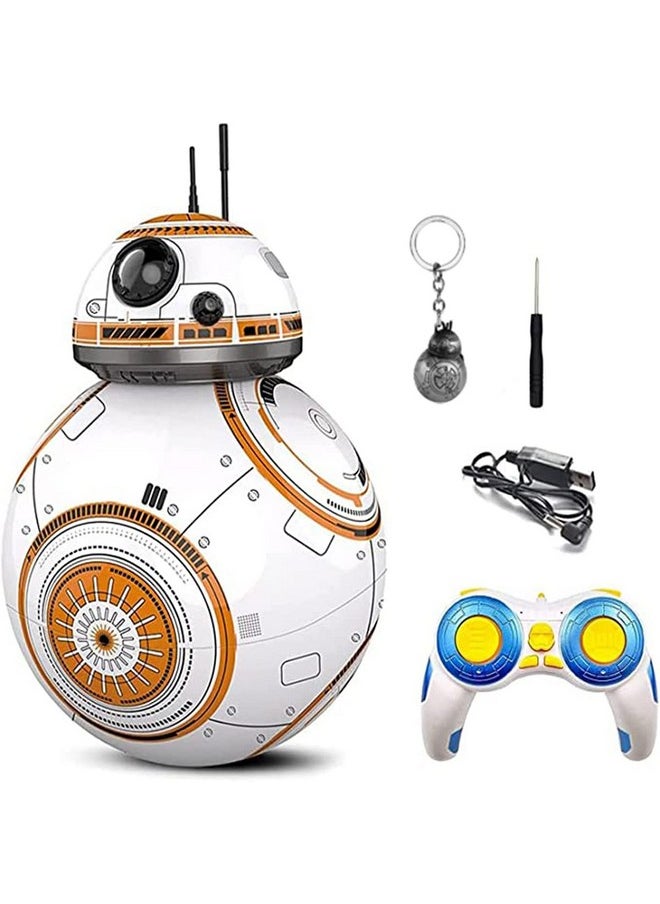 Jlhobby Bb-8 2.4Ghz Remote Control Charging Robot Toy - Action Figure With Sound, Intelligent Car For Kids