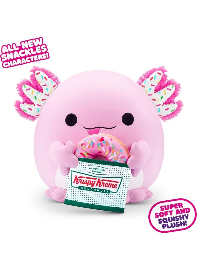 Snackles Series 2 Abbie the Axolotl with Krispy Kreme Plush (40.64 cm)
