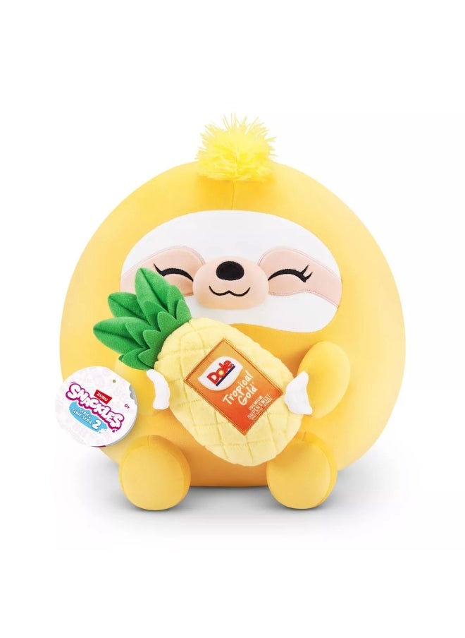 Snackles Series 2 Plush Sandy the Sloth with Dole Pineapple (35.56 cm)