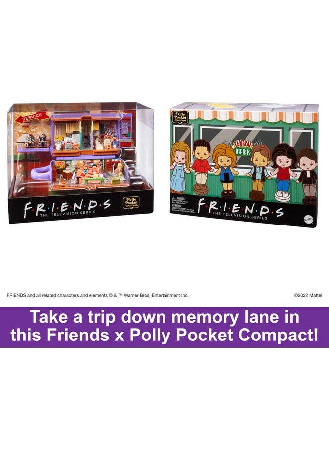 Friends Compact Playset With 6 Character Dolls & 9 Accessories, Coffee Cup Exterior, Collectible Toy