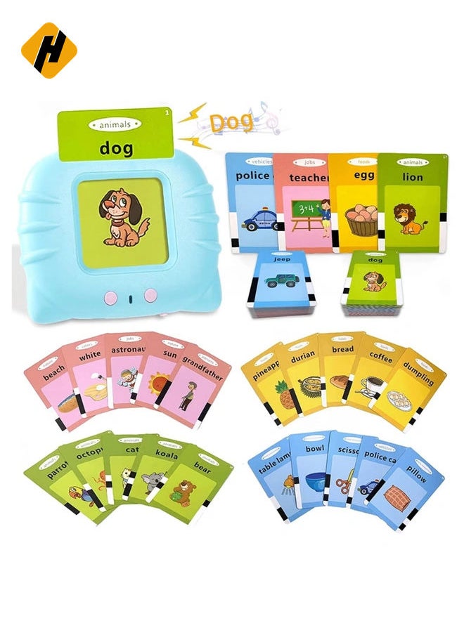 Educational Toys for 2 3 4 Years Old 112 Talking Baby Flash Cards, Learning Resource Electronic Interactive Toys for 2-4 Year Old Boys Girls Toddlers Kids