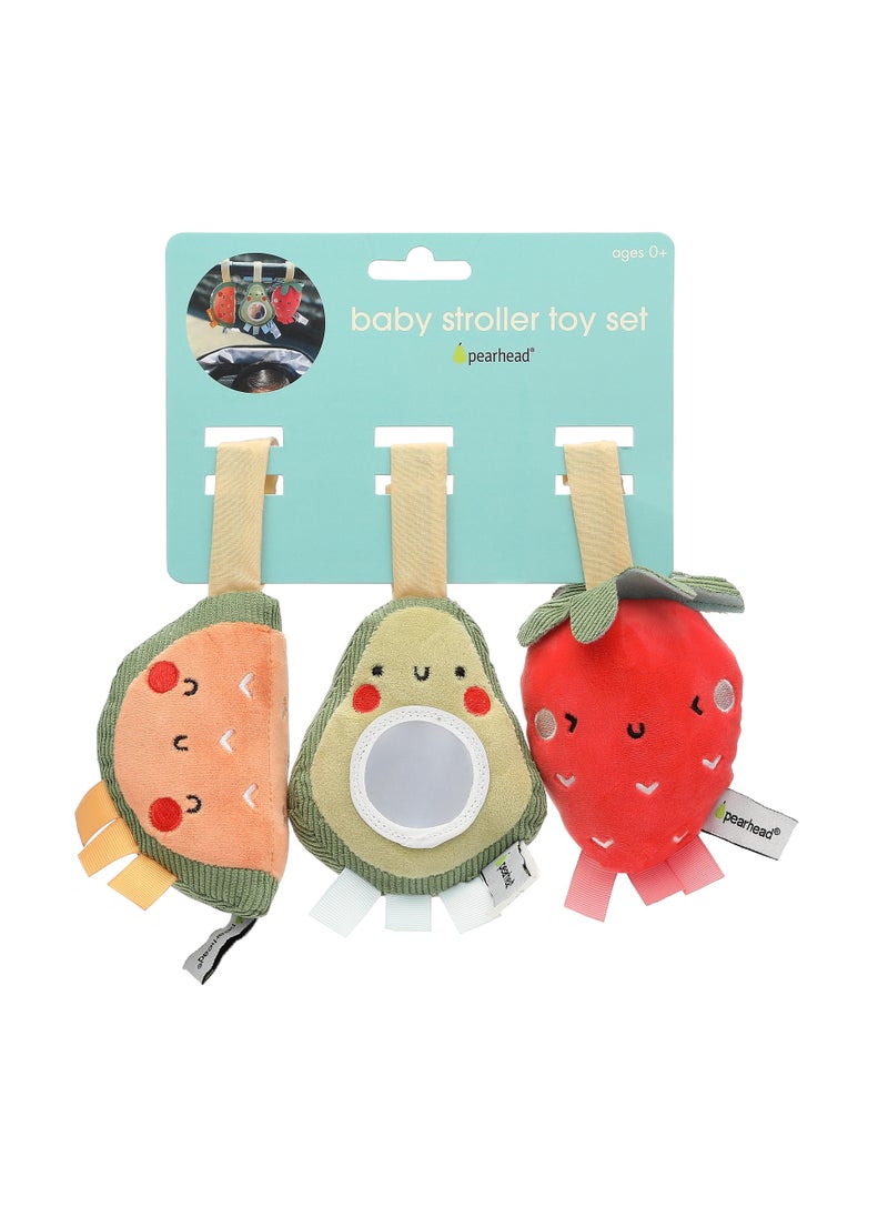 Stroller Toy Set of 3, Fruit