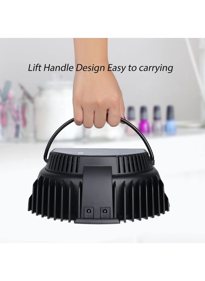 64W Rechargeable Pro Led Gel Nail Uv Light Uv Led Nail Lamp Cordless Led Light For Nails(Black)