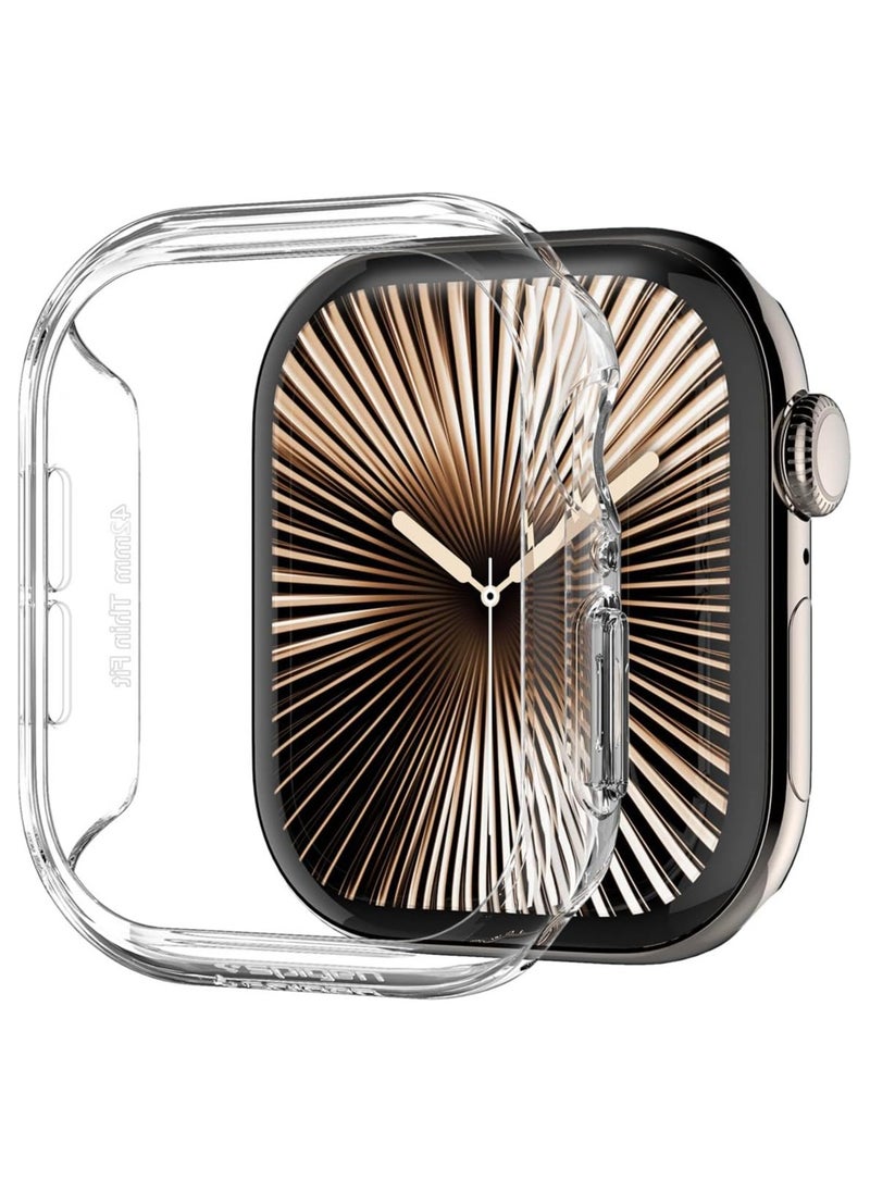 Thin Fit Apple Watch Series 10 (42mm) Case Cover (2024) - Crystal Clear