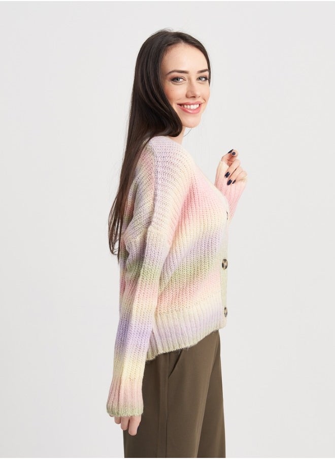 Pastel Rainbow Cardigan