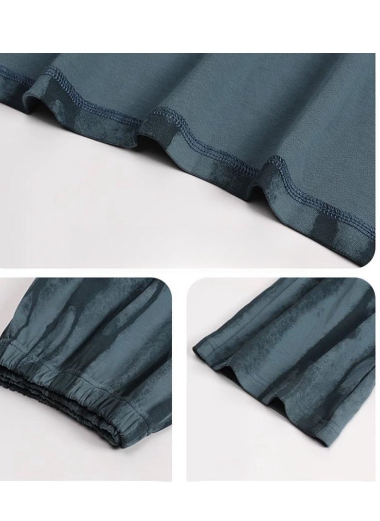 Cotton Pajamas Men's Oversized Loose Long Sleeved High-End Home Suit Set
