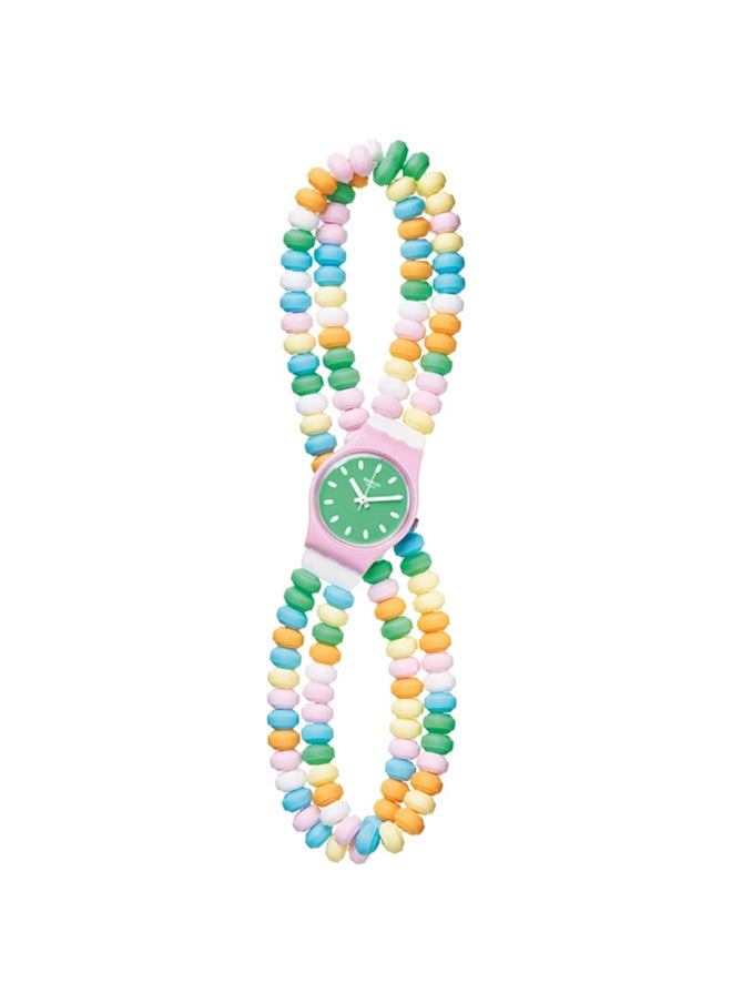 Womens Pink Watch Plastic Quartz Caramellissima S