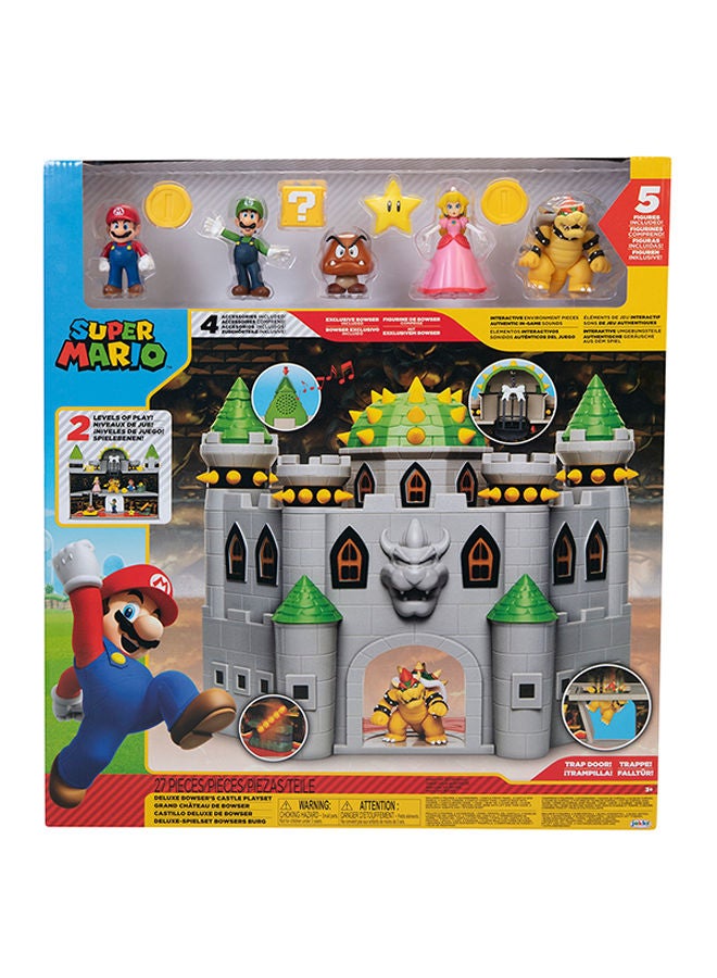 Nintendo Bowser Castle Playset With 5 Super Mario Figures 43x47.8x13cm