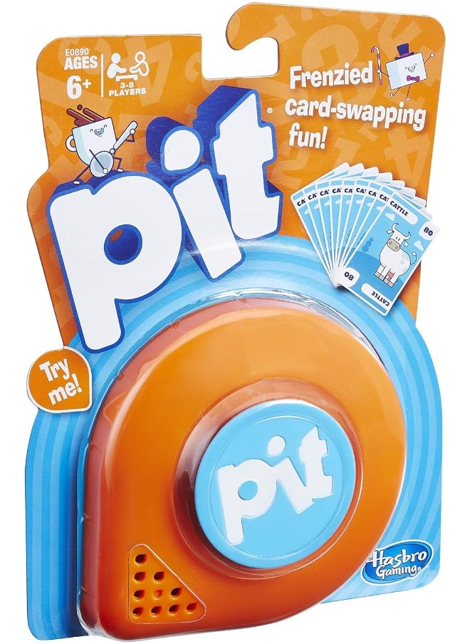 Hasbro Pit Card Game - Frenzied Family Fun for 3-8 Players Ages 6 and Up