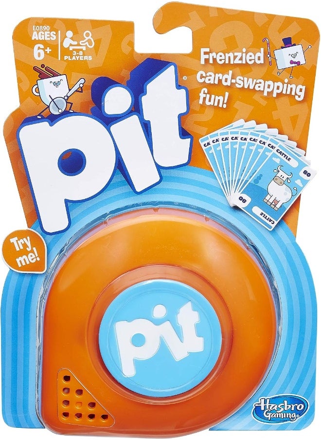 Hasbro Pit Card Game - Frenzied Family Fun for 3-8 Players Ages 6 and Up