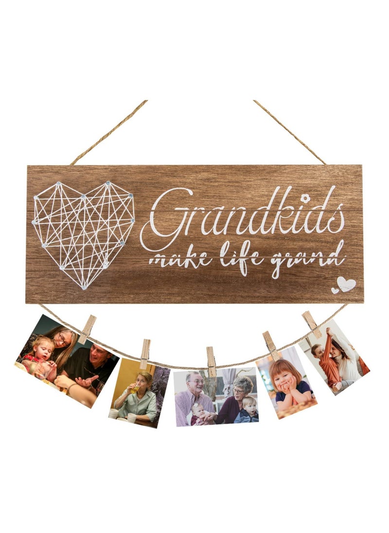 Grandkids Picture Frames Gifts for Grandma Grandpa, Grandkids Photo Frame, Mothers Day Gifts for Grandmother, Grandchildren, Grandkidser Birthday Gifts for Grandparents (13.5 * 5.5 inch)