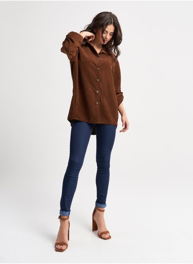 Brown Corduroy Shirt