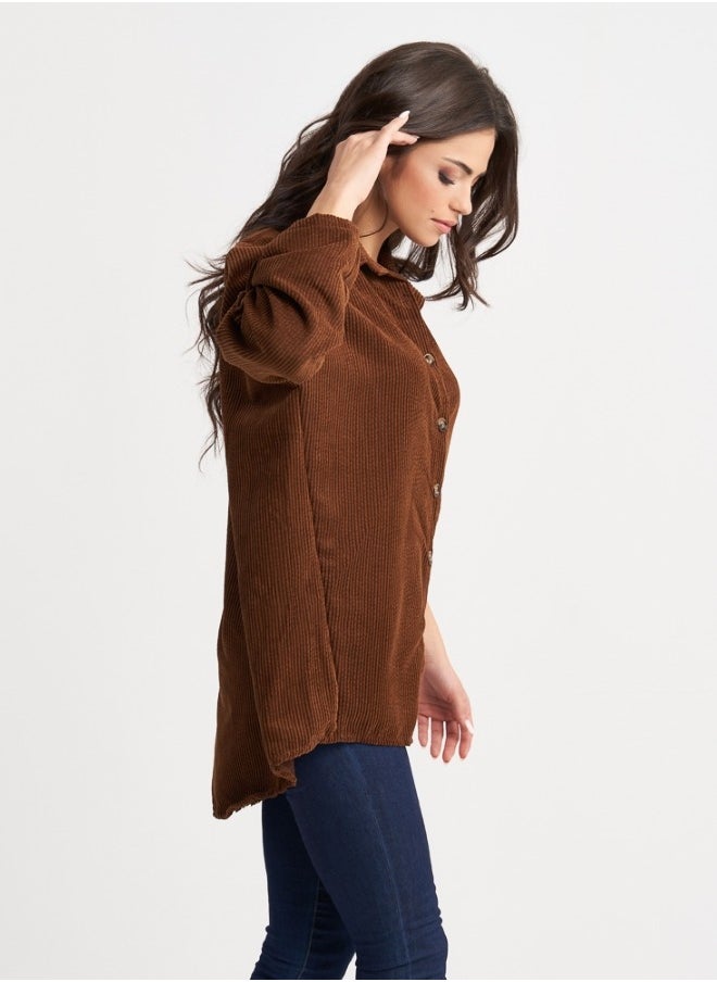 Brown Corduroy Shirt