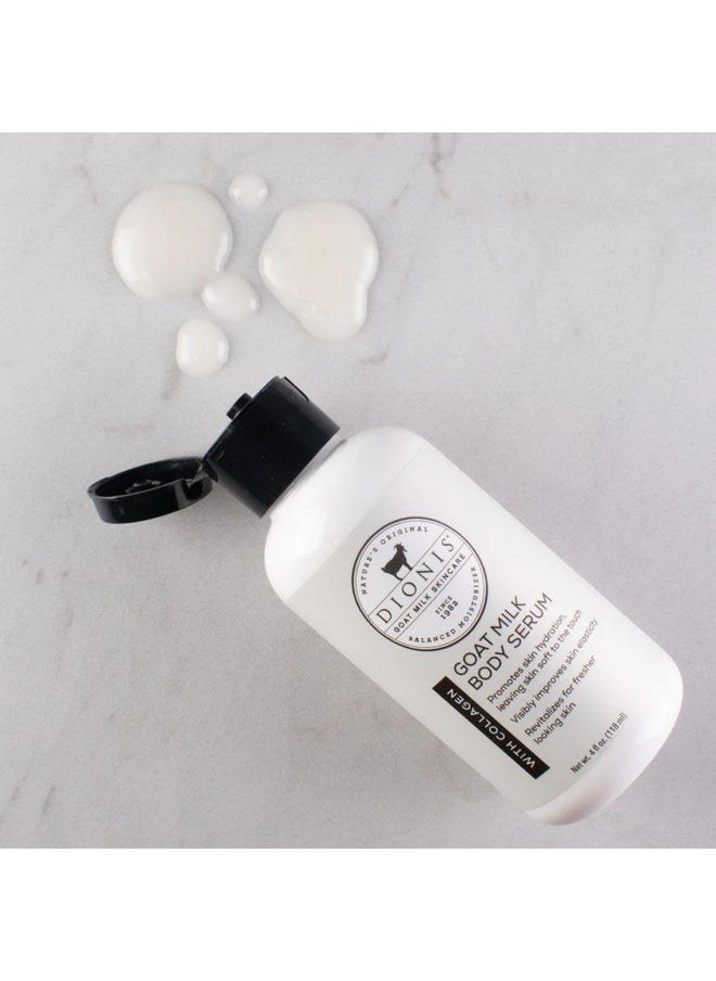 Goat Milk Skincare Collagen Body Serum, 4Oz - Serum With Collagen, Soft And Vibrant Skin, Dermatologist Tested