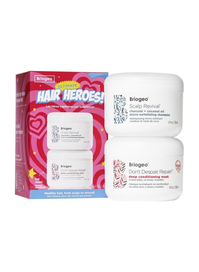 Ultimate Hair Heroes Gift Set, Includes 8 Fl Oz Micro-Exfoliating Shampoo And 8Oz Deep Conditioning Mask ($81 Value)