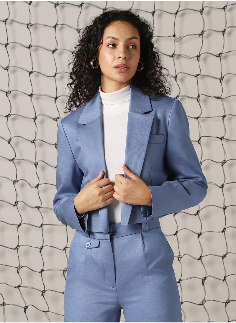 Women's Infinity Cotton Blend Solid Oversized Blazer