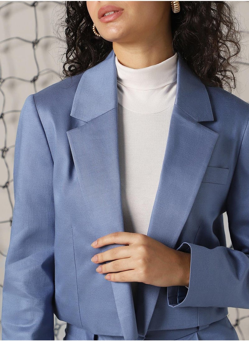 Women's Infinity Cotton Blend Solid Oversized Blazer