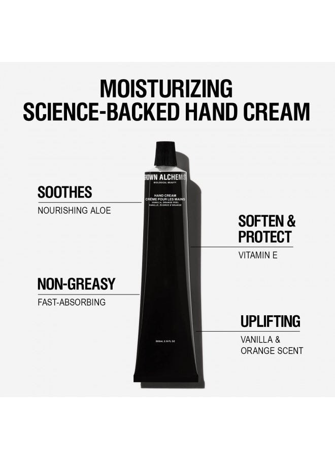 Grown Alchemist Hand Cream - Vanilla and Orange Peel. Non-Greasy Moisturizer that Soothes and Softens Hands (65ml).