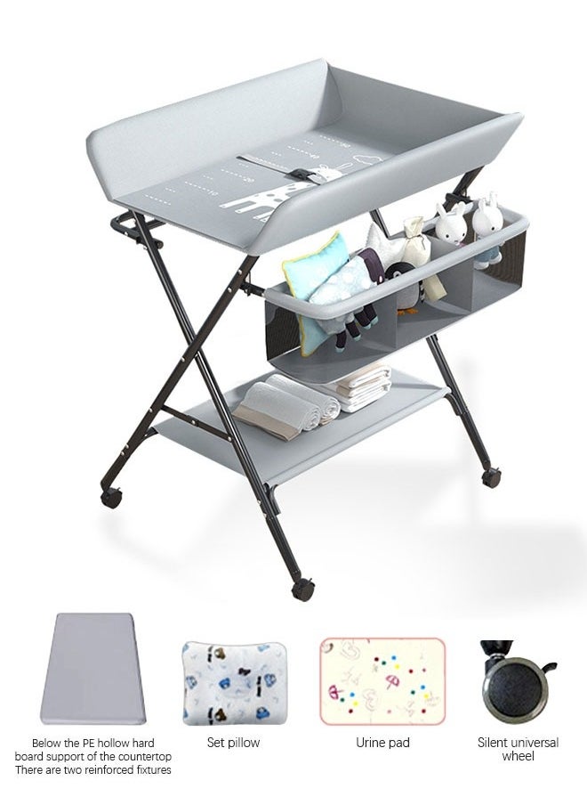 Baby Diaper Changing Table Foldable Portable Diaper Table Suitable for Babies Under 1 Years of Age