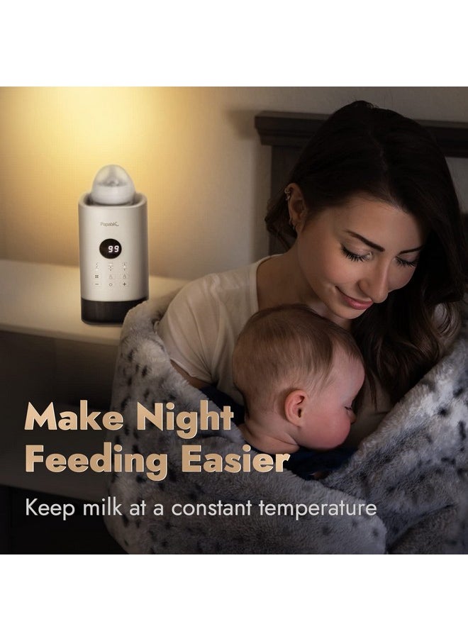 Baby Bottle Warmer Pro With Unique Prevent Overheating System, Milk Warmer For Breastmilk And Formula, With Digital Timer And Automatic Shut-Off