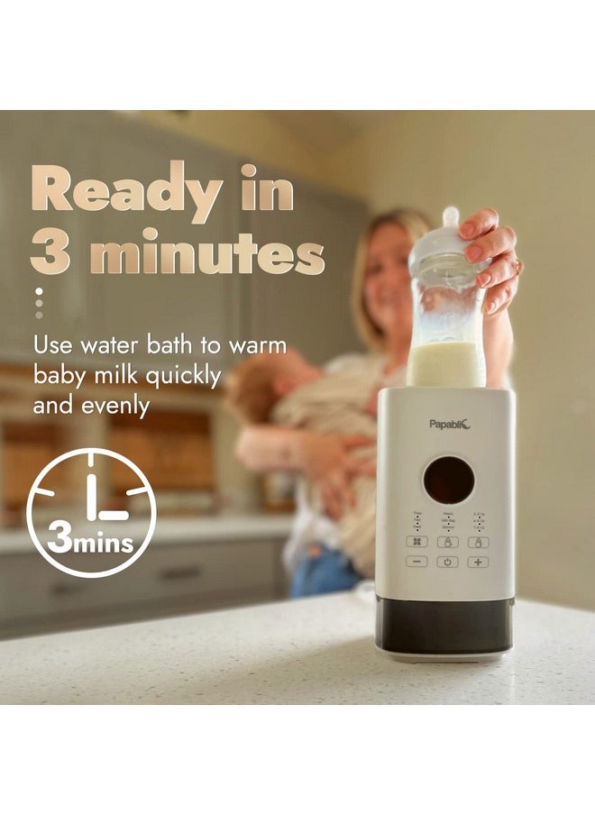 Baby Bottle Warmer Pro With Unique Prevent Overheating System, Milk Warmer For Breastmilk And Formula, With Digital Timer And Automatic Shut-Off