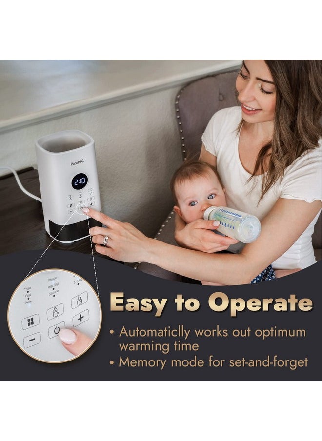 Baby Bottle Warmer Pro With Unique Prevent Overheating System, Milk Warmer For Breastmilk And Formula, With Digital Timer And Automatic Shut-Off