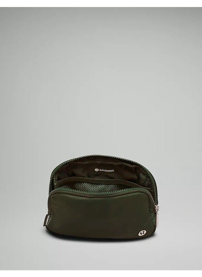 Everywhere Belt Bag, Compact, and Convenient Belly Bag with Zippered Pockets, Easy-Access Exterior Pocket, and Interior Essentials Pocket for On-the-Go Storage, Green