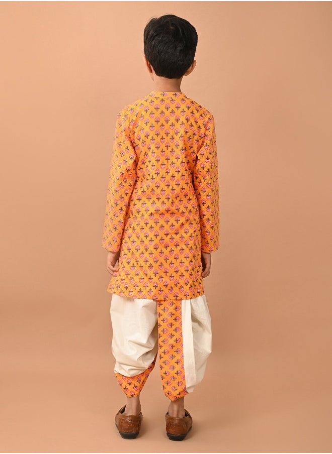 Printed Dhoti Kurta Set