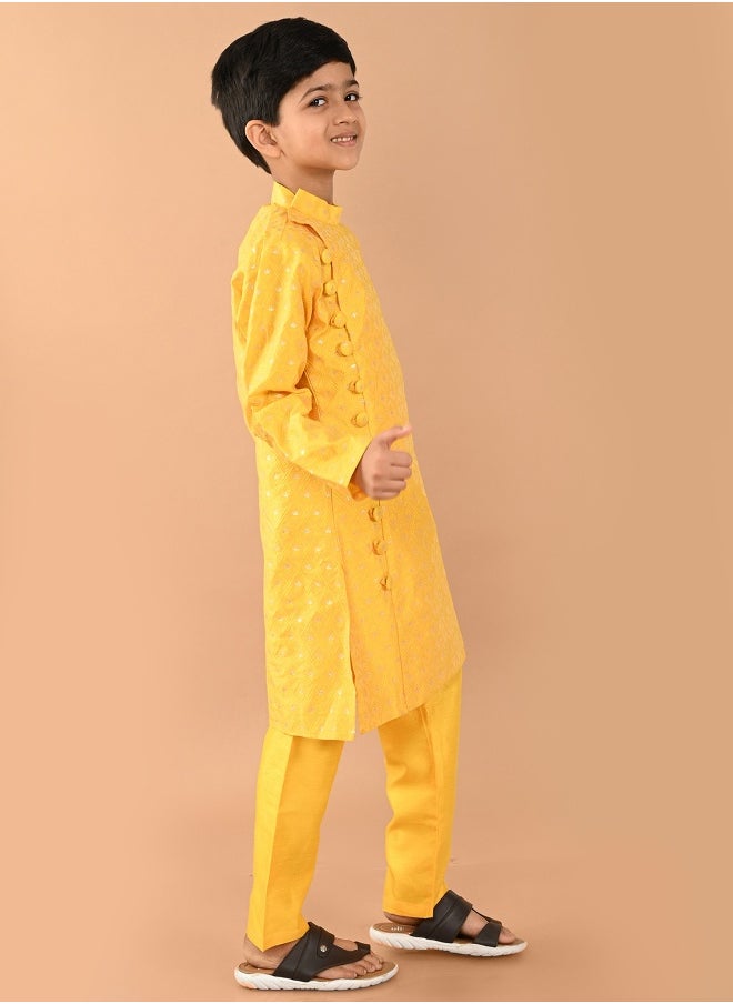 Embossed Kurta Pajama Set