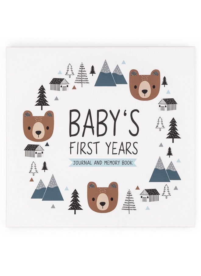 Keepsake Baby Memory Book For Baby Boy Or Girl - Timeless Woodland Baby Journal Scrapbook Photo Album For First 5 Years - Milestone Book To Record Every Event From Birth To Age 5