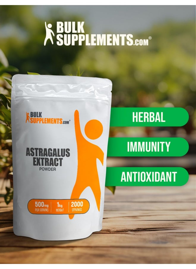 Bulksupplements.Com Astragalus Extract Powder   From Astragalus Root, Astragalus Supplement   Vegan & Gluten Free, Astragalus Powder   500Mg Per Serving, 1Kg (2.2 Lbs) (Pack of1)