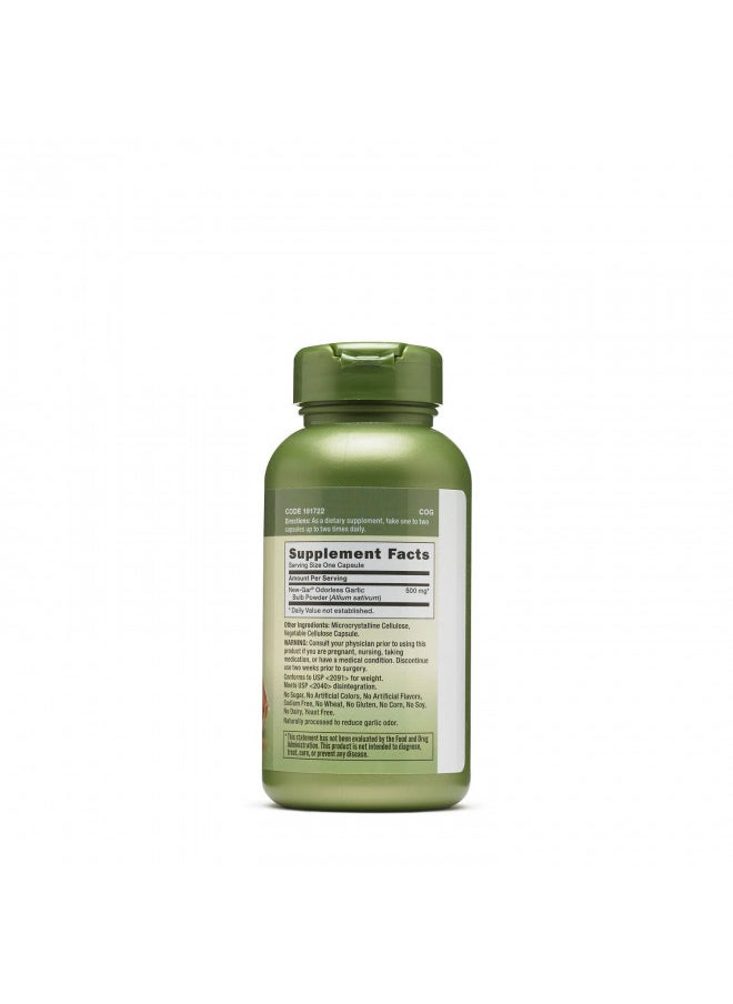 Gnc Odorless Garlic 500 Mg 100 Capsules