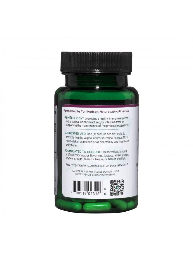 Vitanica Femecology,   and Intestinal Probiotic Support, Vegetarian, 30 Capsules